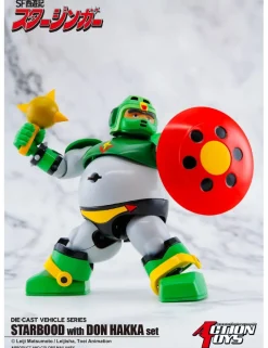 Action Toys Die-Cast Vehicle Series Sci-Fi West Saga Starzinger Starbood with Don Hakka Set