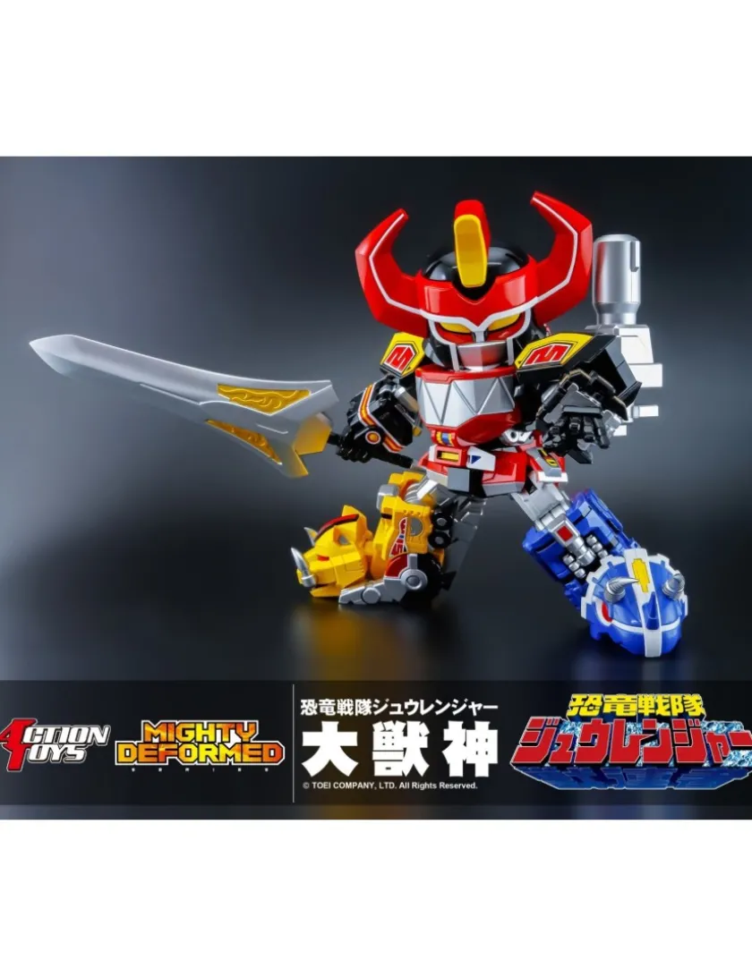 Action Toys Mighty Deformed Mighty Morphin Power Rangers Megazord Daizyujin Kyoryu Sentai Zyuranger