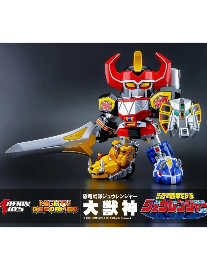 Action Toys Mighty Deformed Mighty Morphin Power Rangers Megazord Daizyujin Kyoryu Sentai Zyuranger