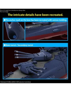 Bandai Be Forever Yamato REBEL 3199 Space Battleship Yamato 3199 3rd Refurbished Ver. Commemorative Paint 1/1000 Scale Model Kit