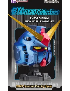 Bandai BN Head Collection Vol.1 Mobile Suit Gundam RX-78-2 Gundam Head Sculpt Metallic Blue Color Version