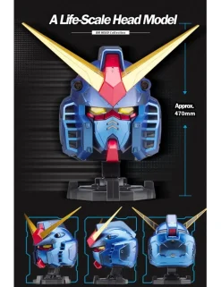 Bandai BN Head Collection Vol.1 Mobile Suit Gundam RX-78-2 Gundam Head Sculpt Metallic Blue Color Version