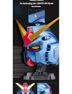 Bandai BN Head Collection Vol.1 Mobile Suit Gundam RX-78-2 Gundam Head Sculpt Metallic Blue Color Version