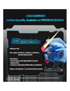 Bandai BN Head Collection Vol.1 Mobile Suit Gundam RX-78-2 Gundam Head Sculpt Metallic Blue Color Version