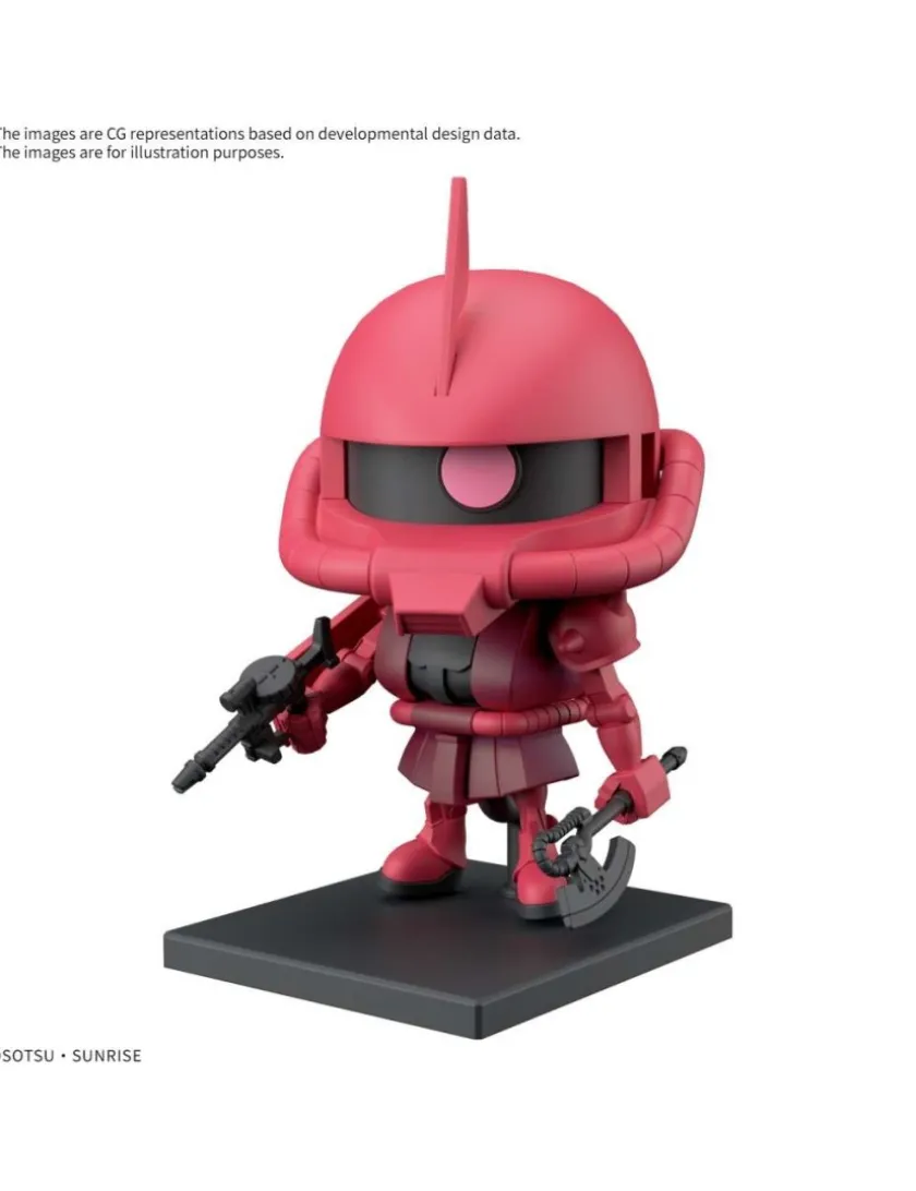 Bandai Gunpla-kun Model Series 1/1 Scale Mobile Suit Gundam MS-06S Zaku-kun Runner Vesion with Reproduction Parts
