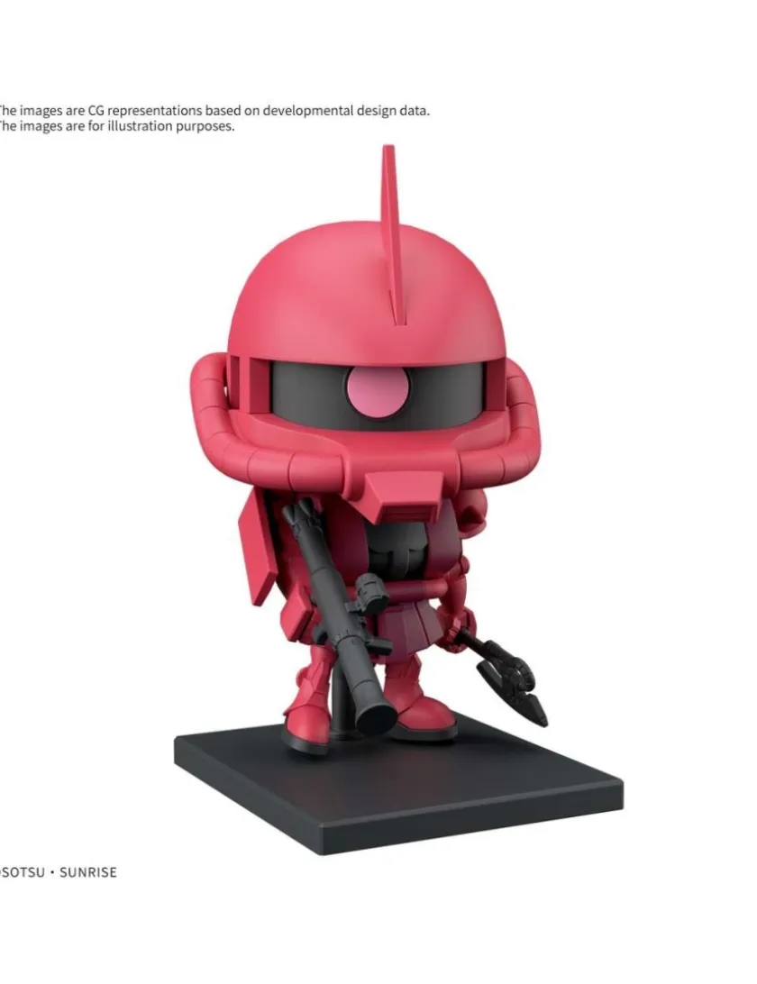 Bandai Gunpla-kun Model Series 1/1 Scale Mobile Suit Gundam MS-06S Zaku-kun Runner Vesion with Reproduction Parts
