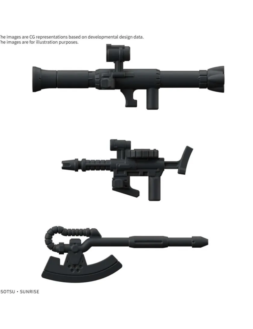 Bandai Gunpla-kun Model Series 1/1 Scale Mobile Suit Gundam MS-06S Zaku-kun Runner Vesion with Reproduction Parts