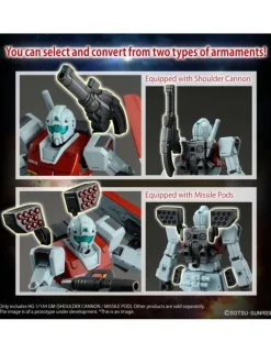Bandai High Grade HG 1/144 Mobile Suit Gundam RGM-79 GM Shoulder Cannon / Missile Pod