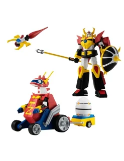 Bandai Super Mini-Pla Time Bokan Series Gyakuten! Ippatsuman Gyakuten-Oh & Tokkyu Zaurus