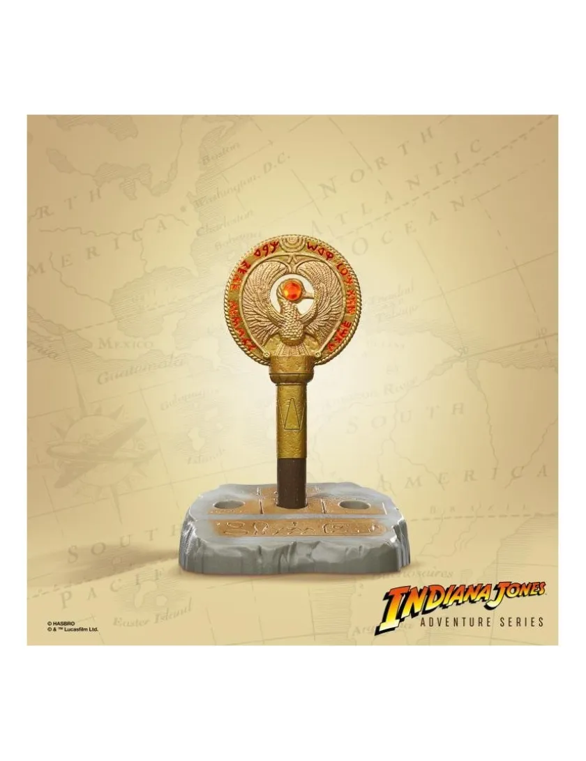Hasbro Indiana Jones Adventure Series Premium Artifacts Staff of Ra Talisman