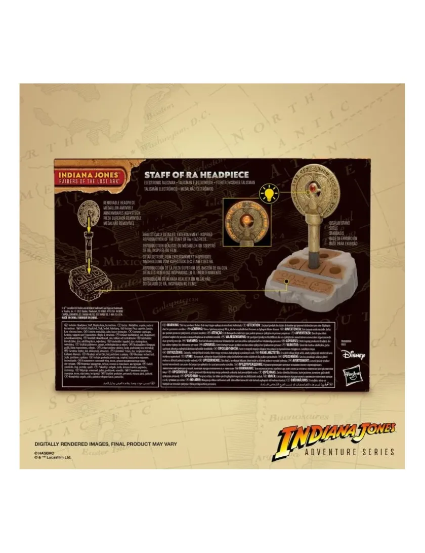 Hasbro Indiana Jones Adventure Series Premium Artifacts Staff of Ra Talisman