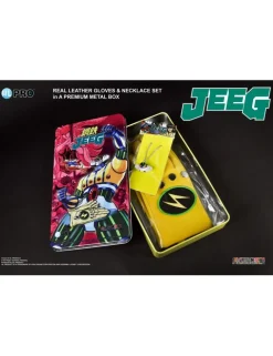 HL Pro Kotetsu Jeeg Robot Metal Box Set Gloves & Necklace L Talgia