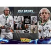 Hot Toys Movie Masterpiece Back To The Future Doc Brown 1/6 Scale Collectible Figure