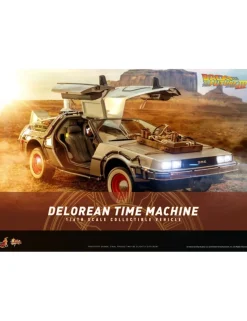Hot Toys Movie Masterpiece Back To The Future Part III Delorean 1/6 Scale Collectible Figure