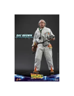 Hot Toys Movie Masterpiece Back To The Future Doc Brown 1/6 Scale Collectible Figure