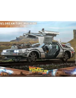 Hot Toys Movie Masterpiece Back To The Future Part III Delorean 1/6 Scale Collectible Figure