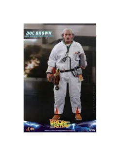 Hot Toys Movie Masterpiece Back To The Future Doc Brown 1/6 Scale Collectible Figure