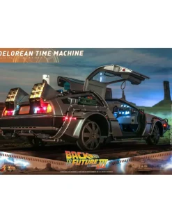 Hot Toys Movie Masterpiece Back To The Future Part III Delorean 1/6 Scale Collectible Figure