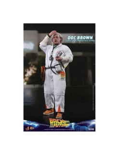 Hot Toys Movie Masterpiece Back To The Future Doc Brown 1/6 Scale Collectible Figure