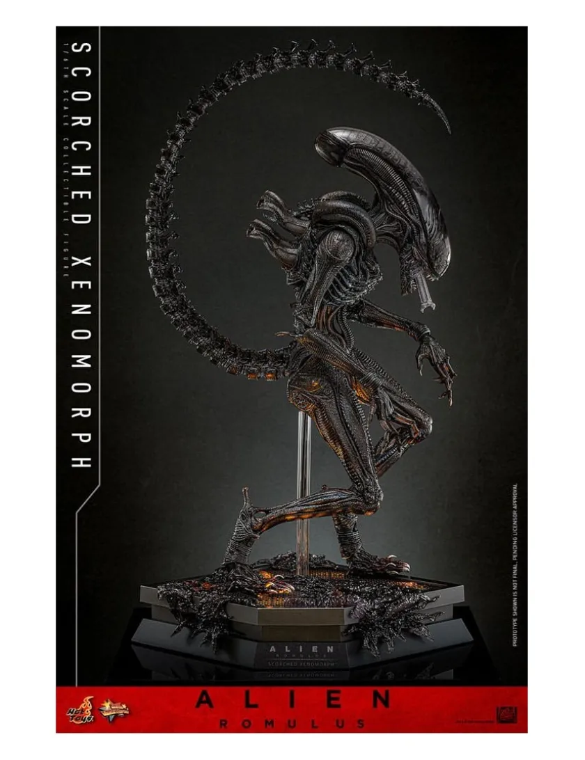 Hot Toys Movie Masterpiece Alien Romulus Scorched Xenomorph 1/6 Scale Collectible Figure