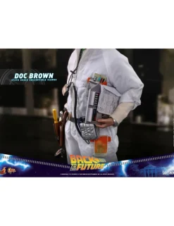 Hot Toys Movie Masterpiece Back To The Future Doc Brown 1/6 Scale Collectible Figure