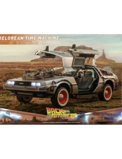 Hot Toys Movie Masterpiece Back To The Future Part III Delorean 1/6 Scale Collectible Figure