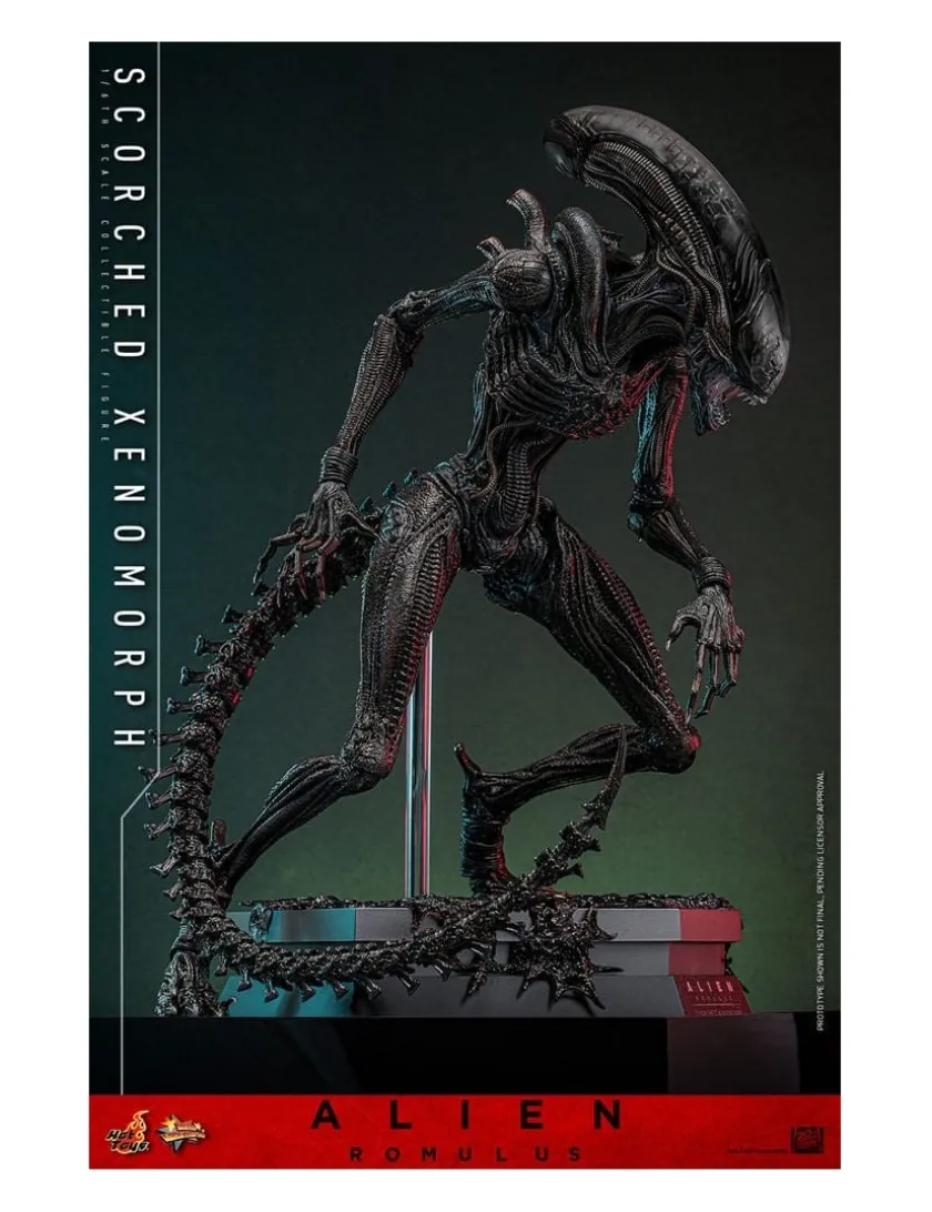Hot Toys Movie Masterpiece Alien Romulus Scorched Xenomorph 1/6 Scale Collectible Figure