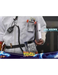 Hot Toys Movie Masterpiece Back To The Future Doc Brown 1/6 Scale Collectible Figure