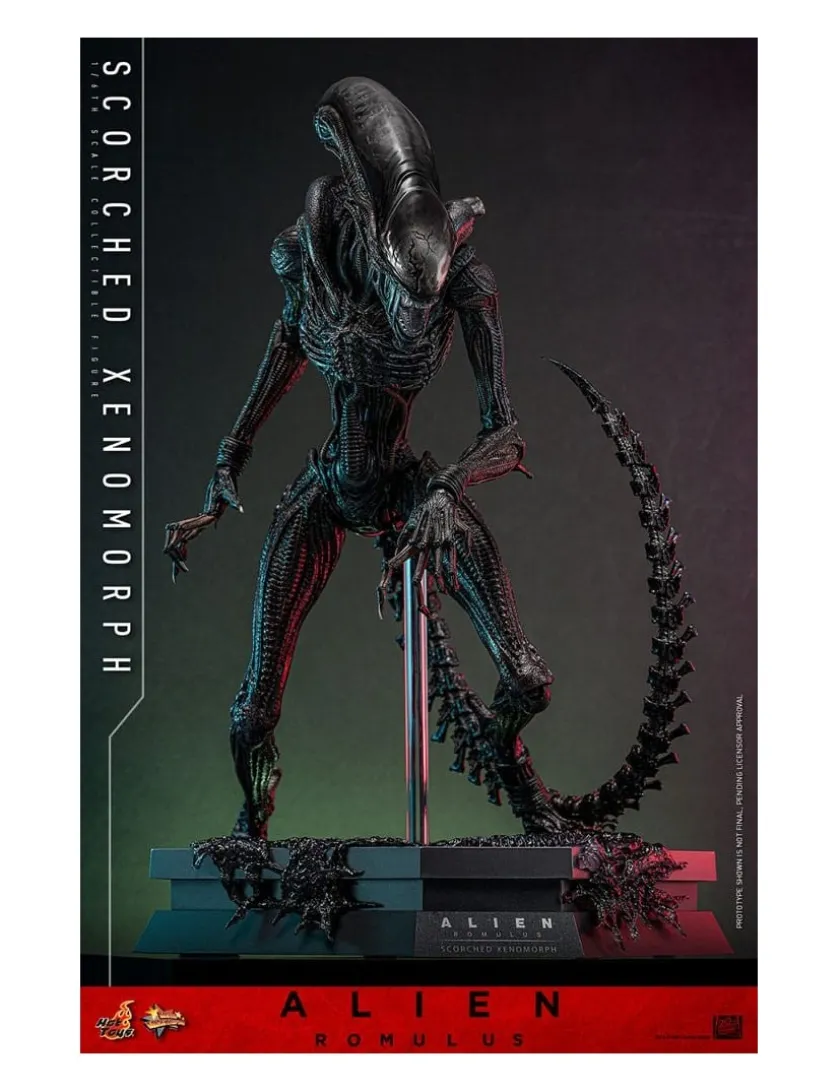 Hot Toys Movie Masterpiece Alien Romulus Scorched Xenomorph 1/6 Scale Collectible Figure