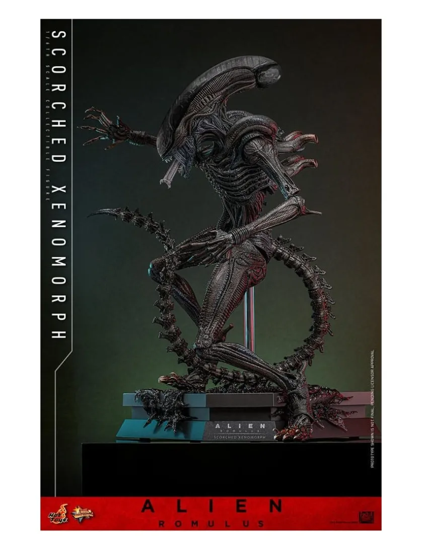 Hot Toys Movie Masterpiece Alien Romulus Scorched Xenomorph 1/6 Scale Collectible Figure