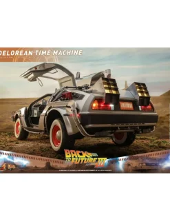 Hot Toys Movie Masterpiece Back To The Future Part III Delorean 1/6 Scale Collectible Figure