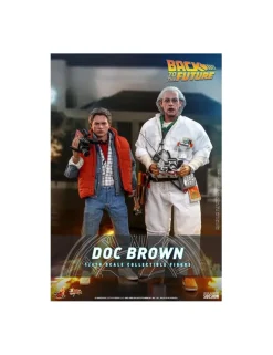 Hot Toys Movie Masterpiece Back To The Future Doc Brown 1/6 Scale Collectible Figure