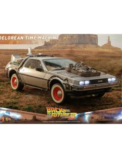 Hot Toys Movie Masterpiece Back To The Future Part III Delorean 1/6 Scale Collectible Figure