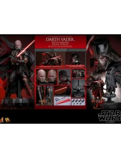 Hot Toys Star Wars Darth Vader Battle Damaged 1/6 Scale Collectible Figure Deluxe Version