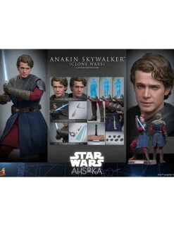 Hot Toys Television Masterpiece Star Wars Ahsoka Anakin Skywalker Clone Wars 1/6 Scale Collectible Figure