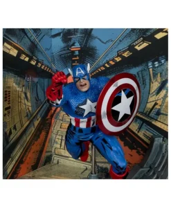 Mc Farlane Toys Marvel Comics Captain America 100 1/10 Scale Statue