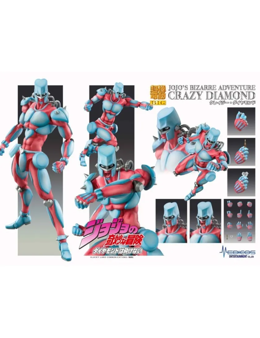 Medicos Super Action Statue BIG JoJo's Bizarre Adventure Diamond is Unbreakble Crazy Diamond