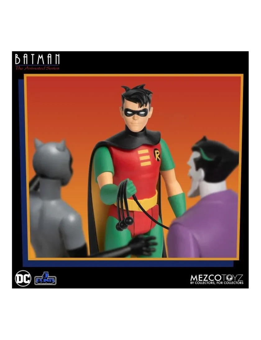 Mezco Batman The Animated Series 5 Points Action Figures Deluxe Box Set