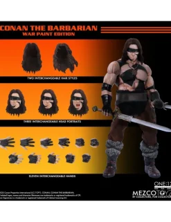 Mezco Toys The One 12 Collective Conan the Barbarian Conan War Paint Edition