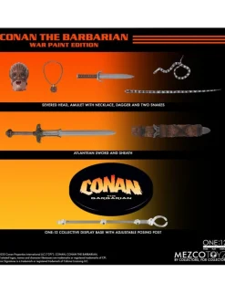 Mezco Toys The One 12 Collective Conan the Barbarian Conan War Paint Edition