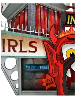 Neca Beetlejuice 1988 Ultimate Beetlejuice Trenchcoat with Spikes Inferno Room Deluxe Set