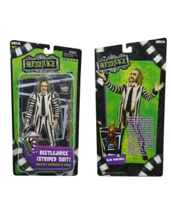 Neca Beetlejuice Black and White Suit