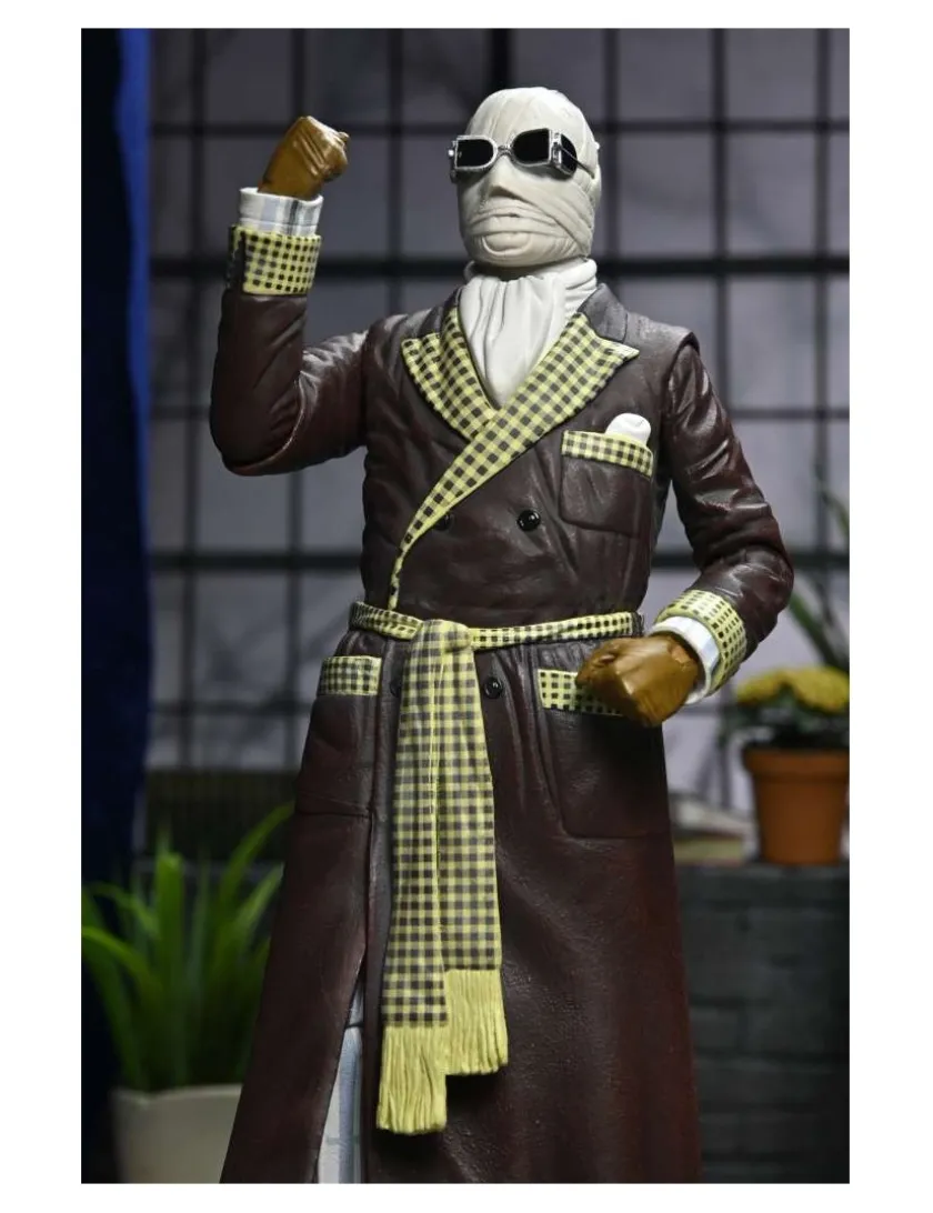 Neca Universal Monsters Ultimate Invisible Man Kemp House Color Version