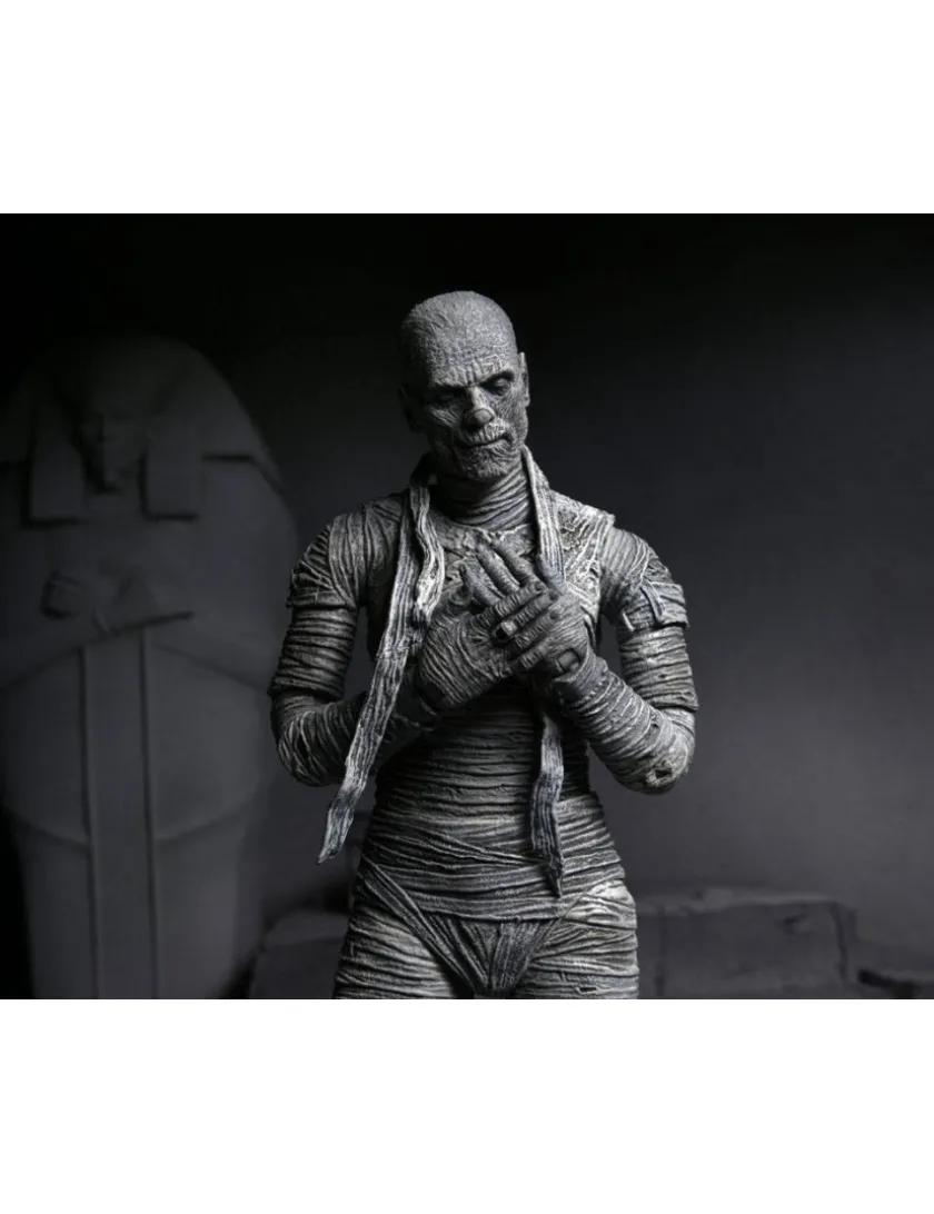 Neca Universal Monsters Ultimate The Mummy Black & White