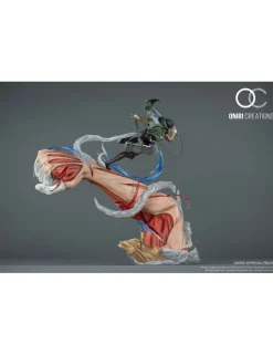 Oniri Creations Attack on Titan Levi VS Female Titan Epic Diorama 1/6 Statue Figure 999pcs Worldwide