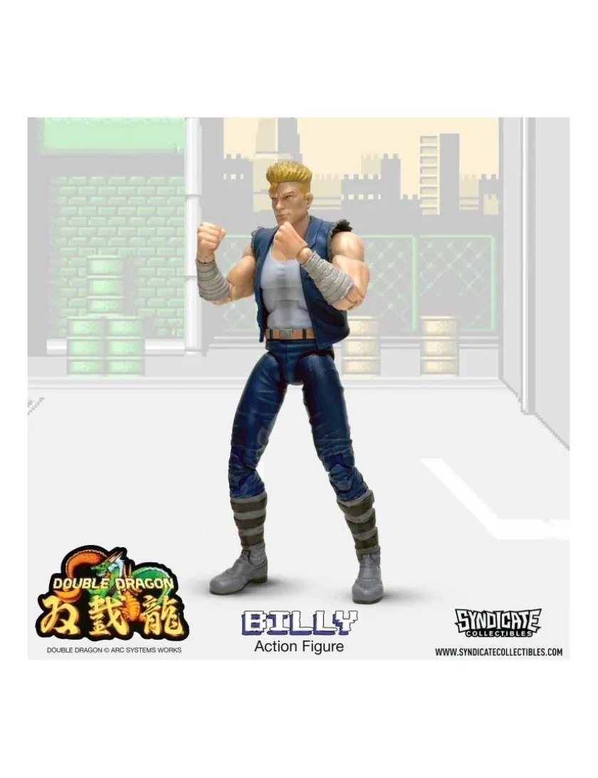 Syndicate Collectibles Double Dragon Billy Lee Deluxe Action Figure