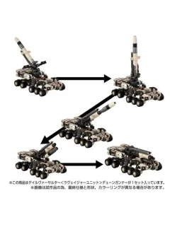 Takara Tomy Diaclone Reboot Tactical Mover Gale Versaulter Ravager Unit Dune Gunner