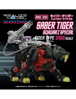 Takara Tomy Zoids Realize Model RMZ-006 Saber Tiger Schwarz Special Version 1/100 Scale