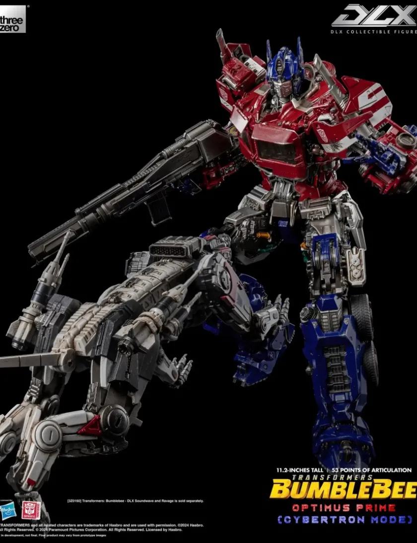 Threezero Transformers Bumblebee DLX Scale Collectible Figure Series Optimus Prime Cybertron Mode
