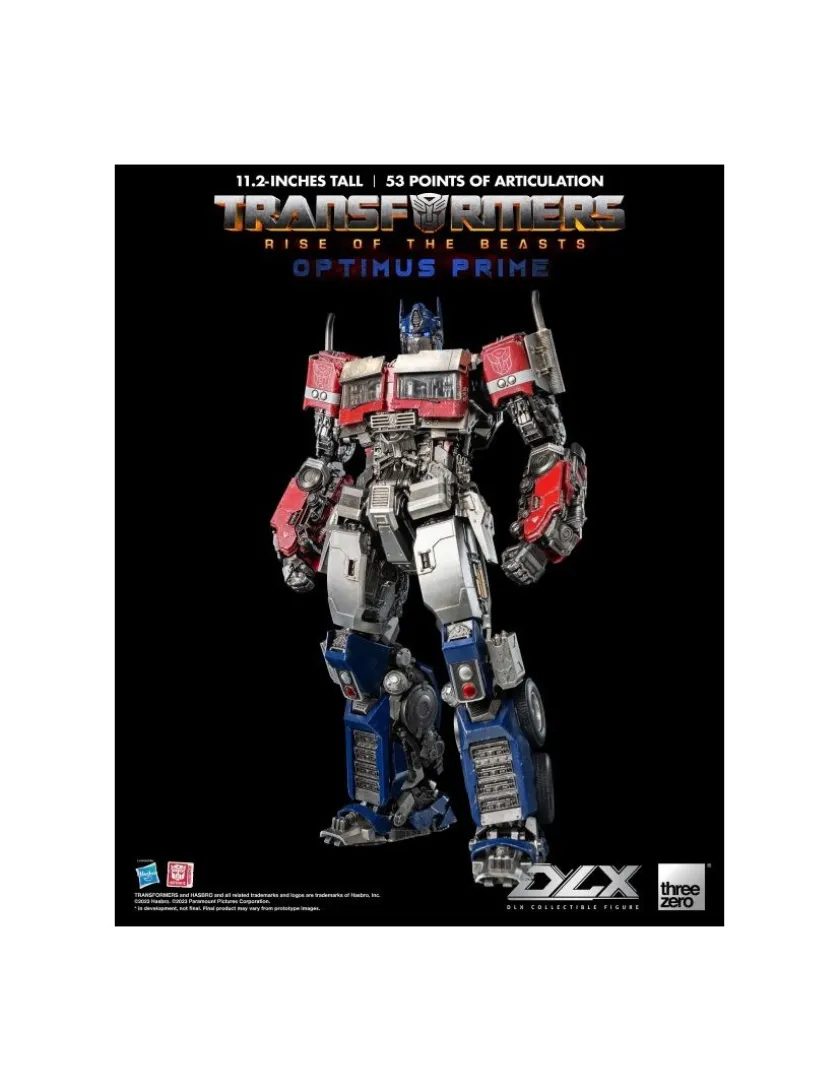 Threezero Transformers Rise of the Beasts DLX Scale Collectible Figure Series Optimus Prime